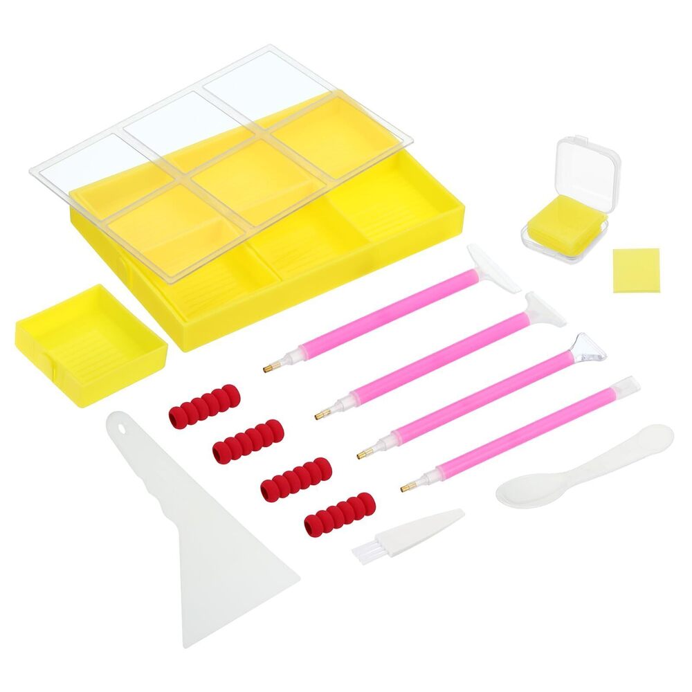 2714 Tray, 26PCS Accessories Organizer Kits Large Art Trays Bead Rhinestone
